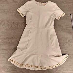 Michael Kors white cream dress sz M